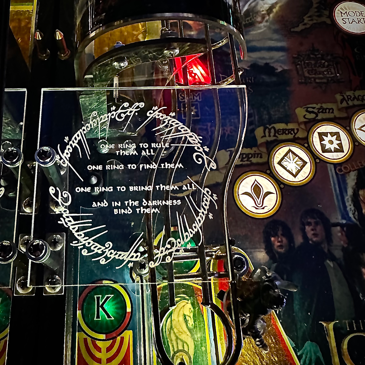 Lord of the Rings Pinball Ball Guard Mod