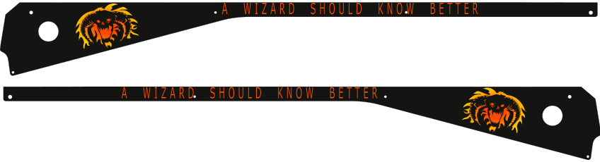 Lord of the Rings Pinball Balrog Side Rail Armor