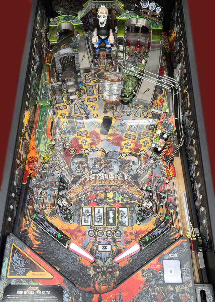 Metallica Remastered Pinball Shooter Lane Sword