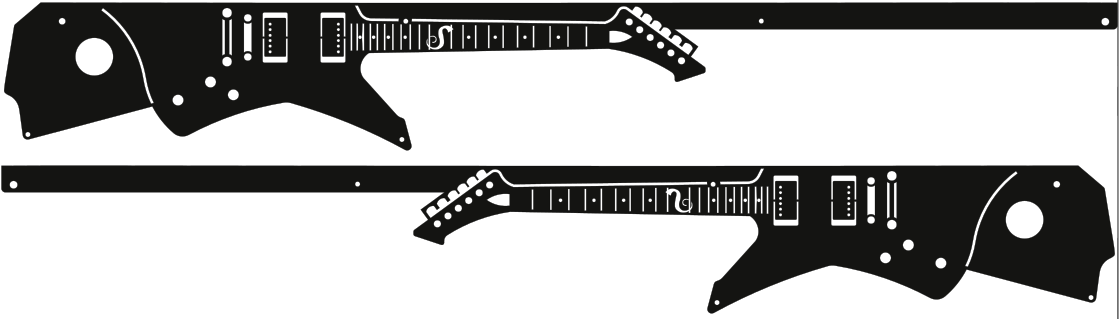 Metallica Pinball Snake Guitar Side Rail Armor