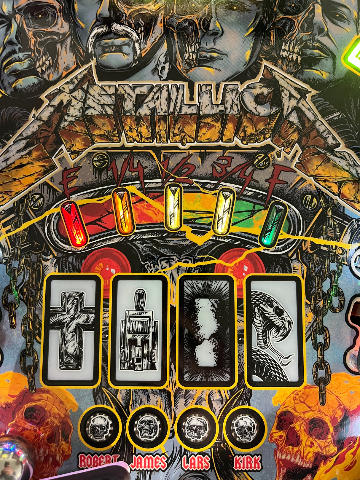 Metallica Remastered Pinball Fuel Gel Inserts