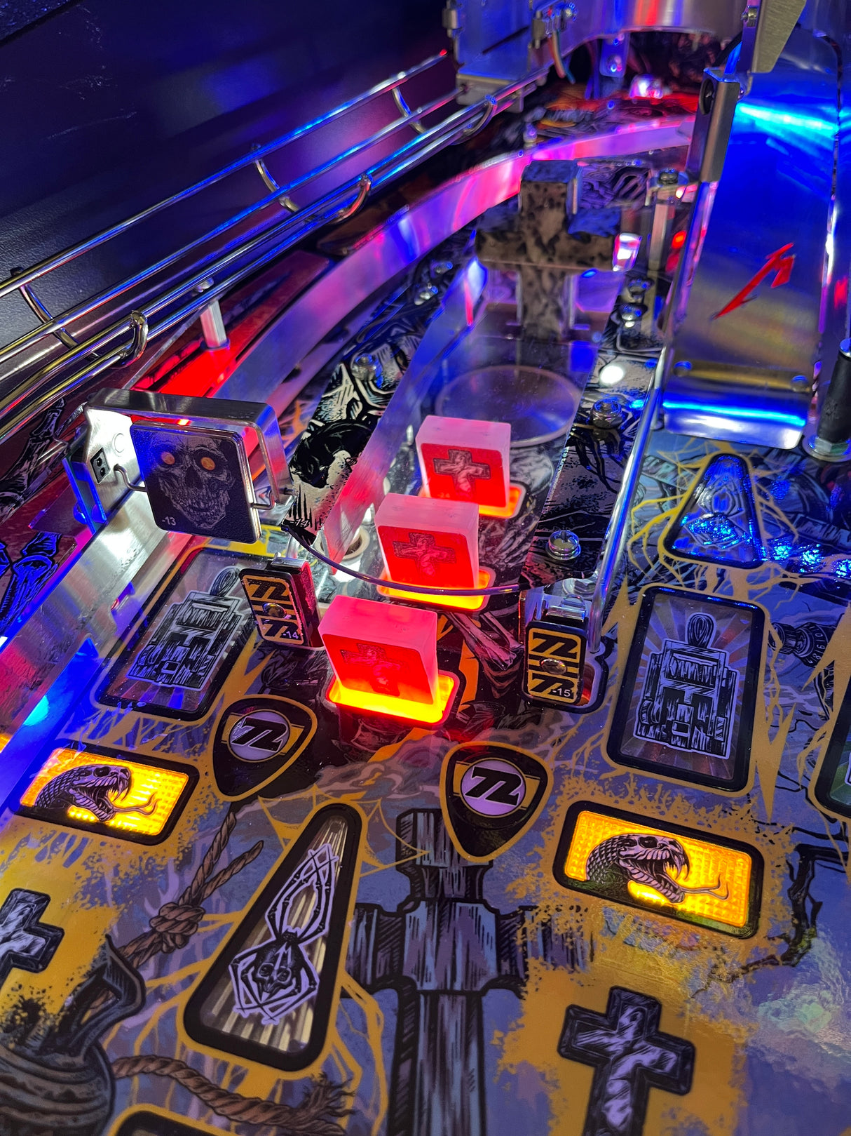 Metallica Remastered Pinball Drop Target Illumination