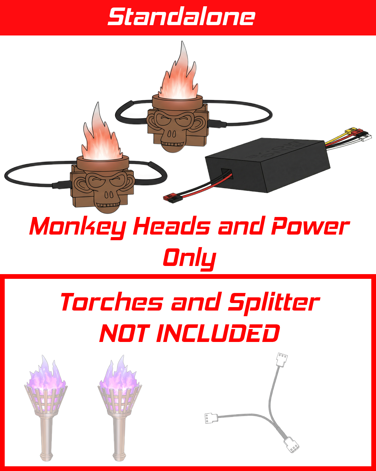 King Kong Pinball Monkey Head Torch Mod