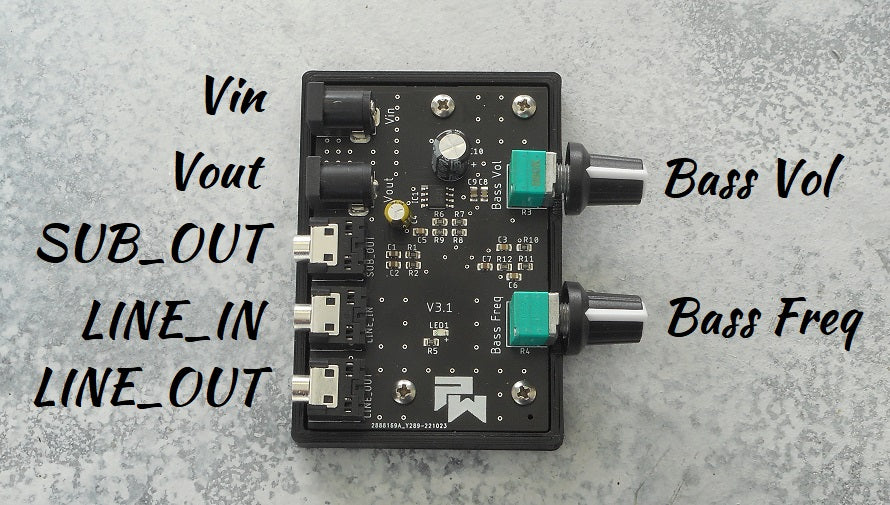 PinWoofer Bass Boost Unit