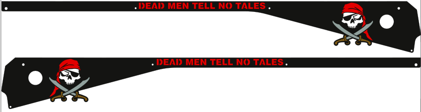 Pirates of the Caribbean Pinball Pirate Side Rail Armor