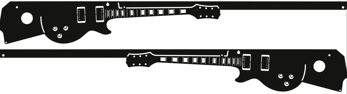 Rush Pinball Guitar Alex Lifeson Side Rail Armor