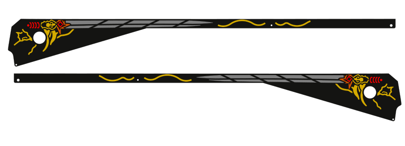 Metallica Remastered Pinball Sword Side Rail Armor