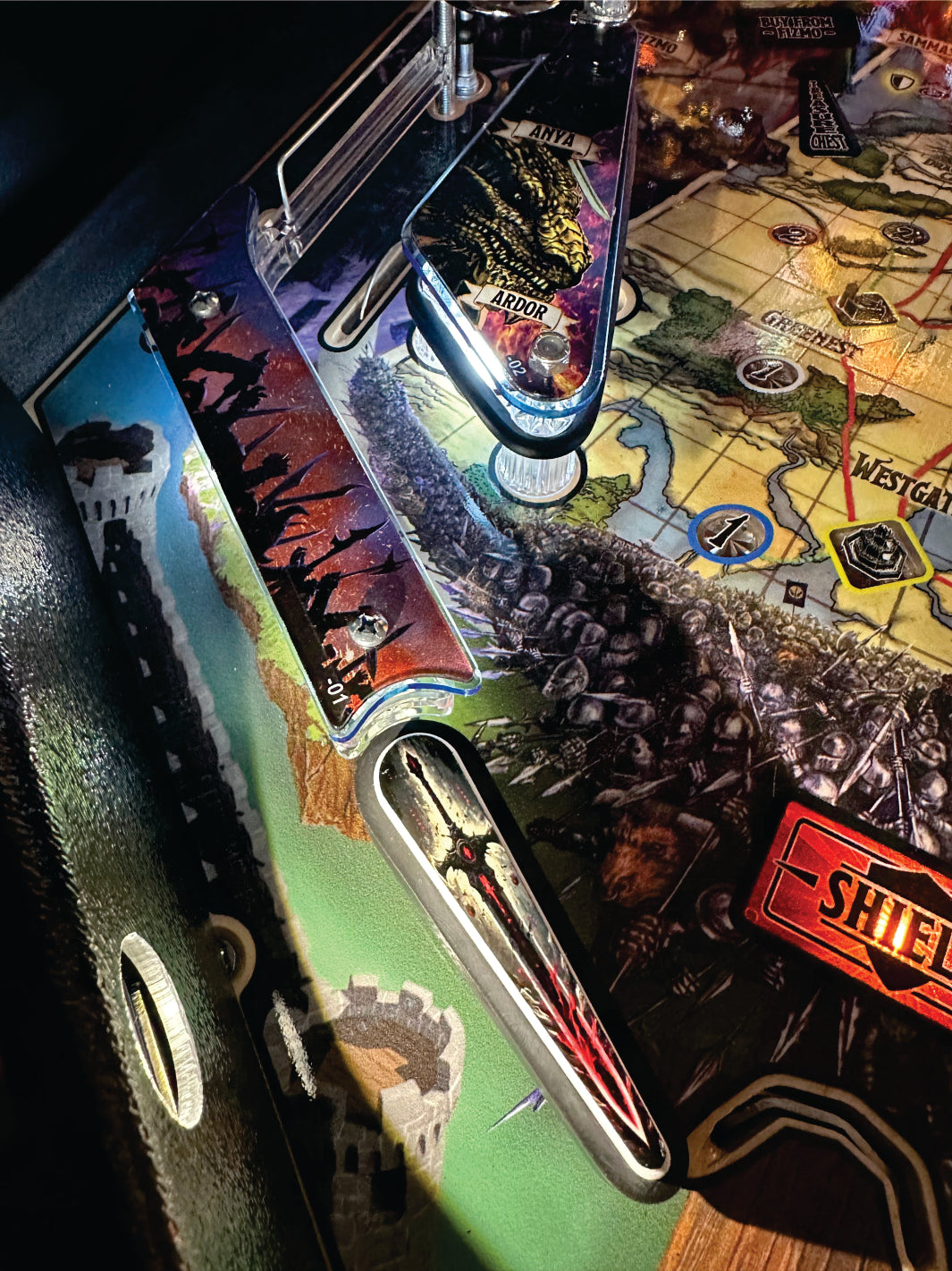 Dungeons & Dragons Pinball Flipper Bat Toppers