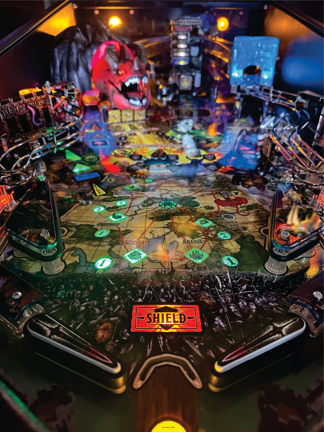 Dungeons & Dragons Pinball Flipper Bat Toppers