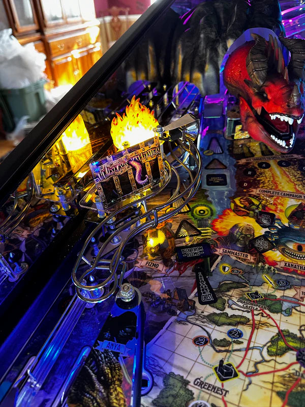 Dungeons & Dragons Pinball Playfield Flames Mod