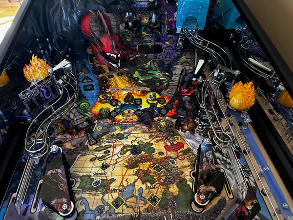 Dungeons & Dragons Pinball Playfield Flames Mod
