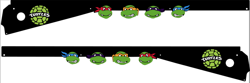 Teenage Mutant Ninja Turtles Pinball Ninja Side Rail Armor