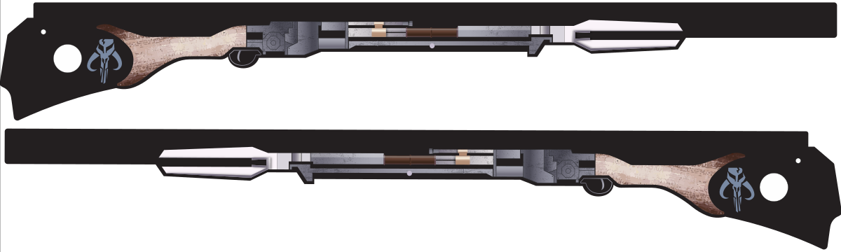 The Mandalorian Pinball Pulse Amban Sniper Rifle Side Rail Armor