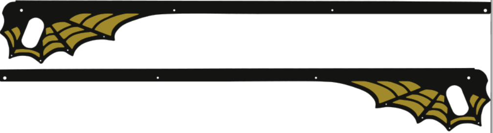 The Munsters Pinball Spider Web Side Rail Armor Prem/LE