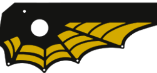 The Munsters Pinball Spider Web Side Rail Armor Pro