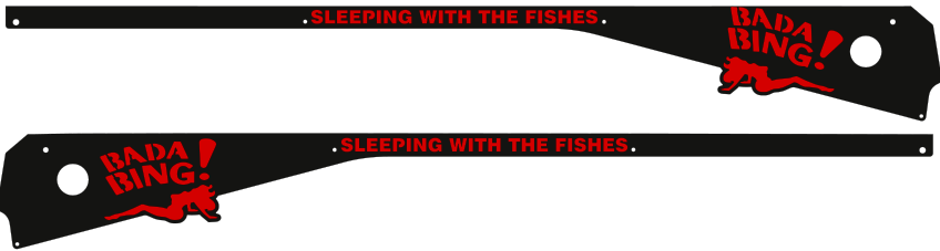 The Sopranos Pinball Side Rail Armor