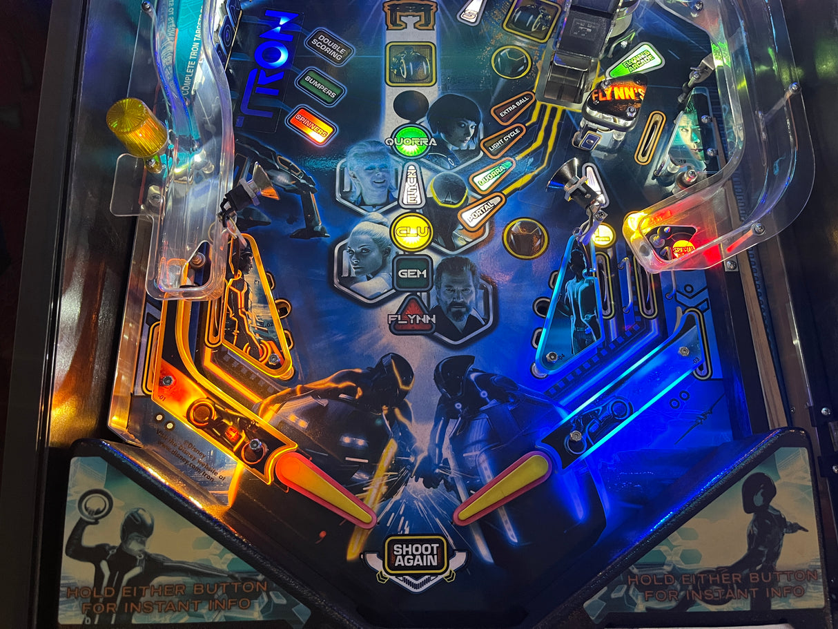 Tron Pinball Plastic Protectors