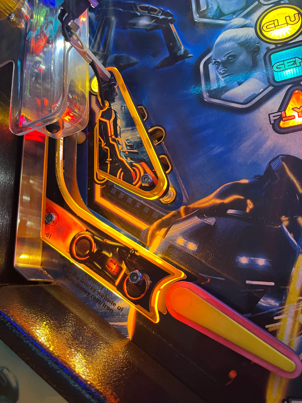Tron Pinball Plastic Protectors