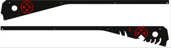 Uncanny X-Men Pinball Side Rail Armor