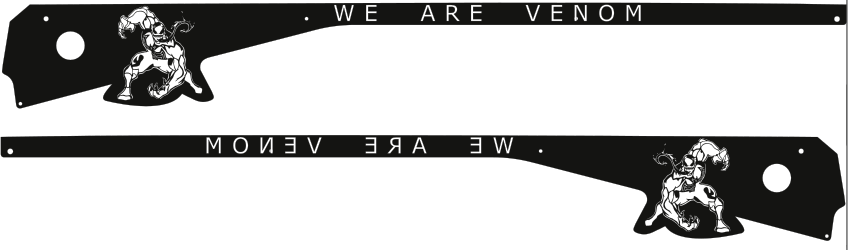 Venom Pinball Character Side Rail Armor