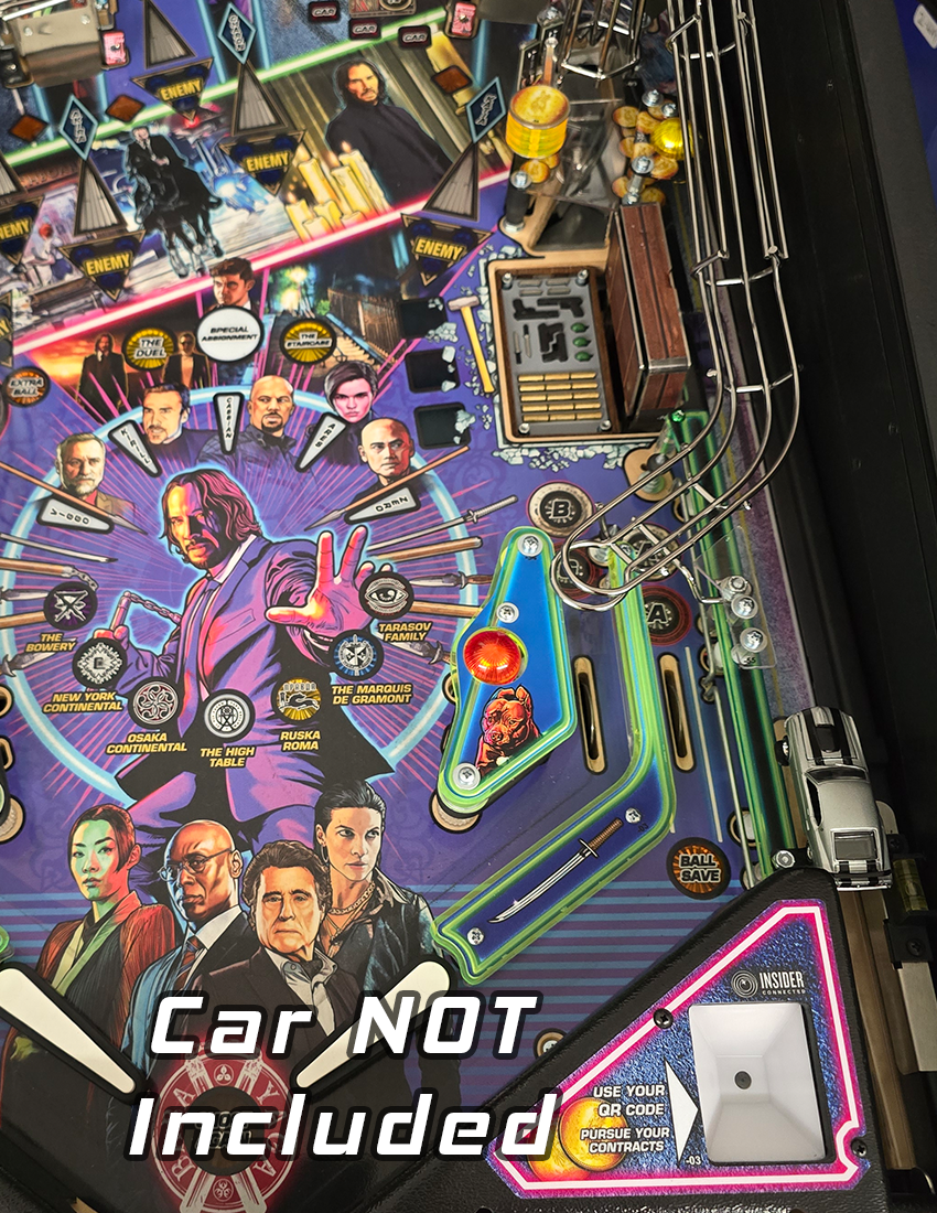 John Wick Pinball Shooter Lane Car Mount (Provide your own car)