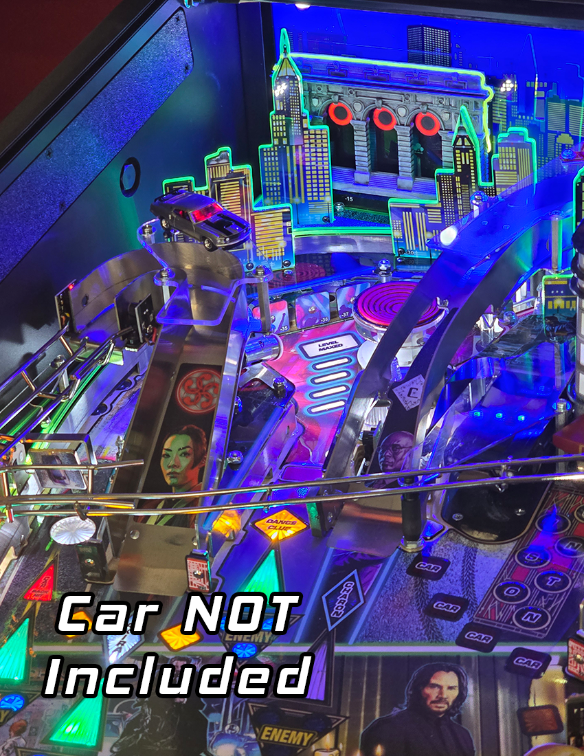 John Wick Pinball U-turn Ramp Car Mount (Provide your own car)