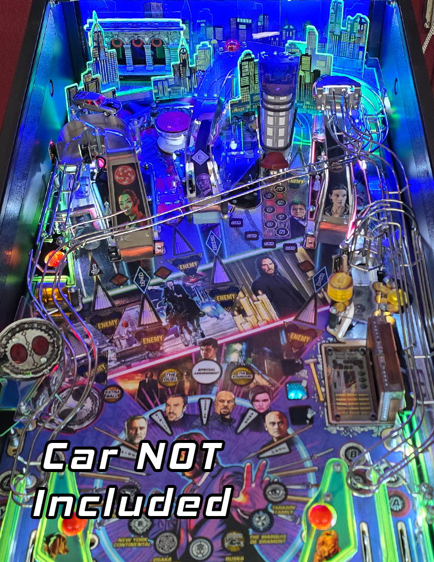 John Wick Pinball U-turn Ramp Car Mount (Provide your own car)