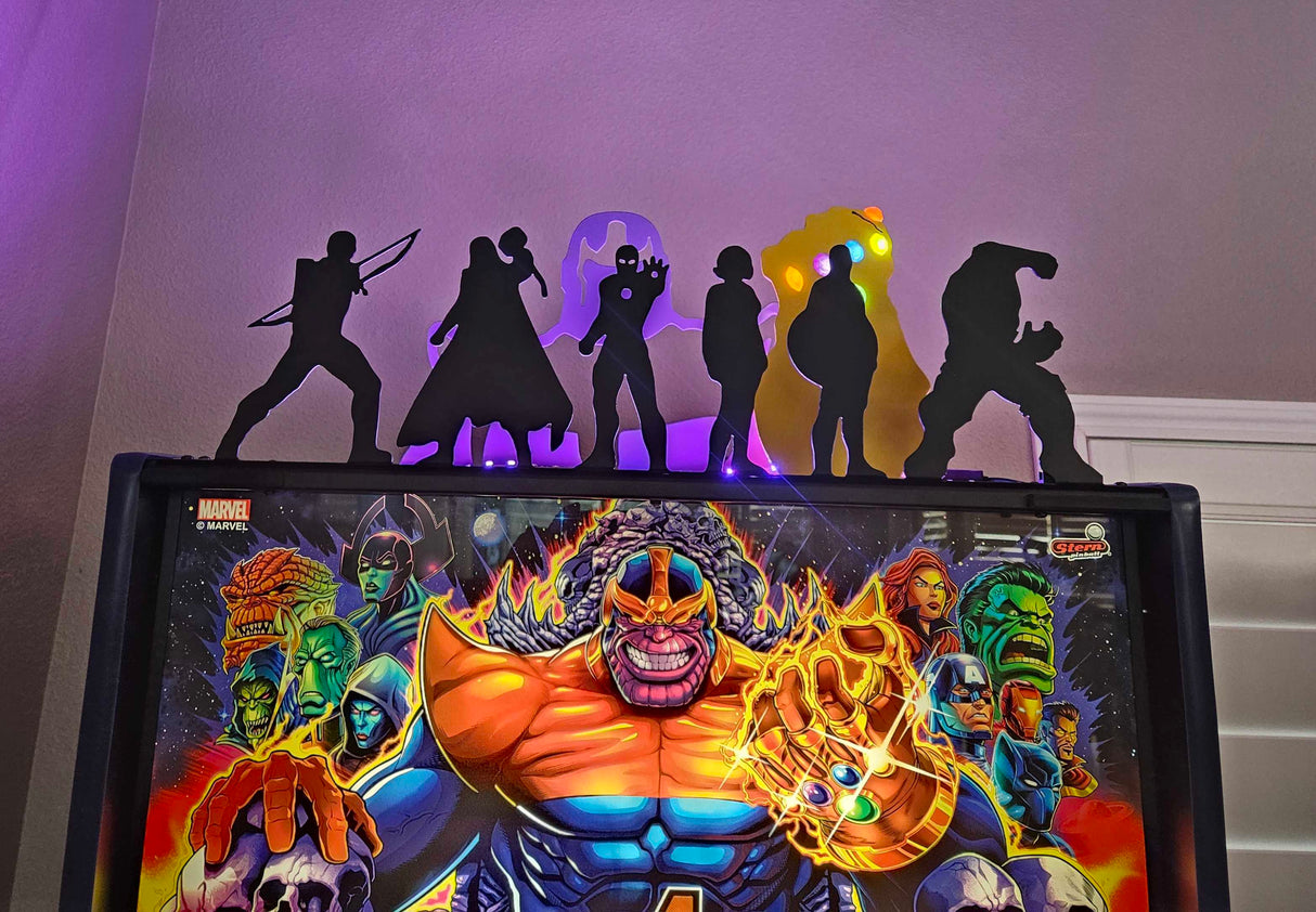 Avengers Infinity Quest Pinball Silhouette Topper