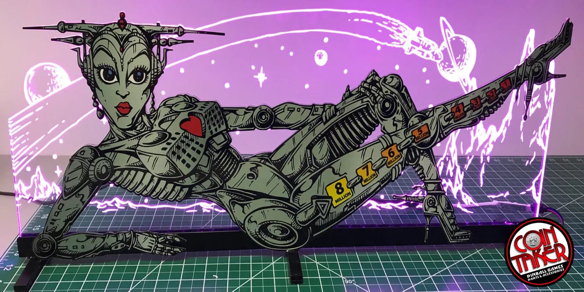 Bride of Pinbot Pinball Acrylic Topper