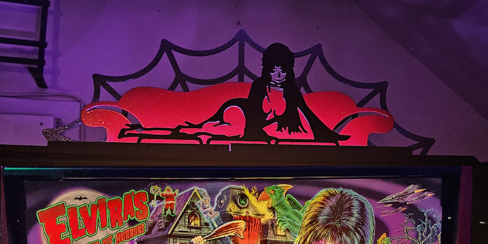 Elvira House of Horrors Pinball Silhouette Topper