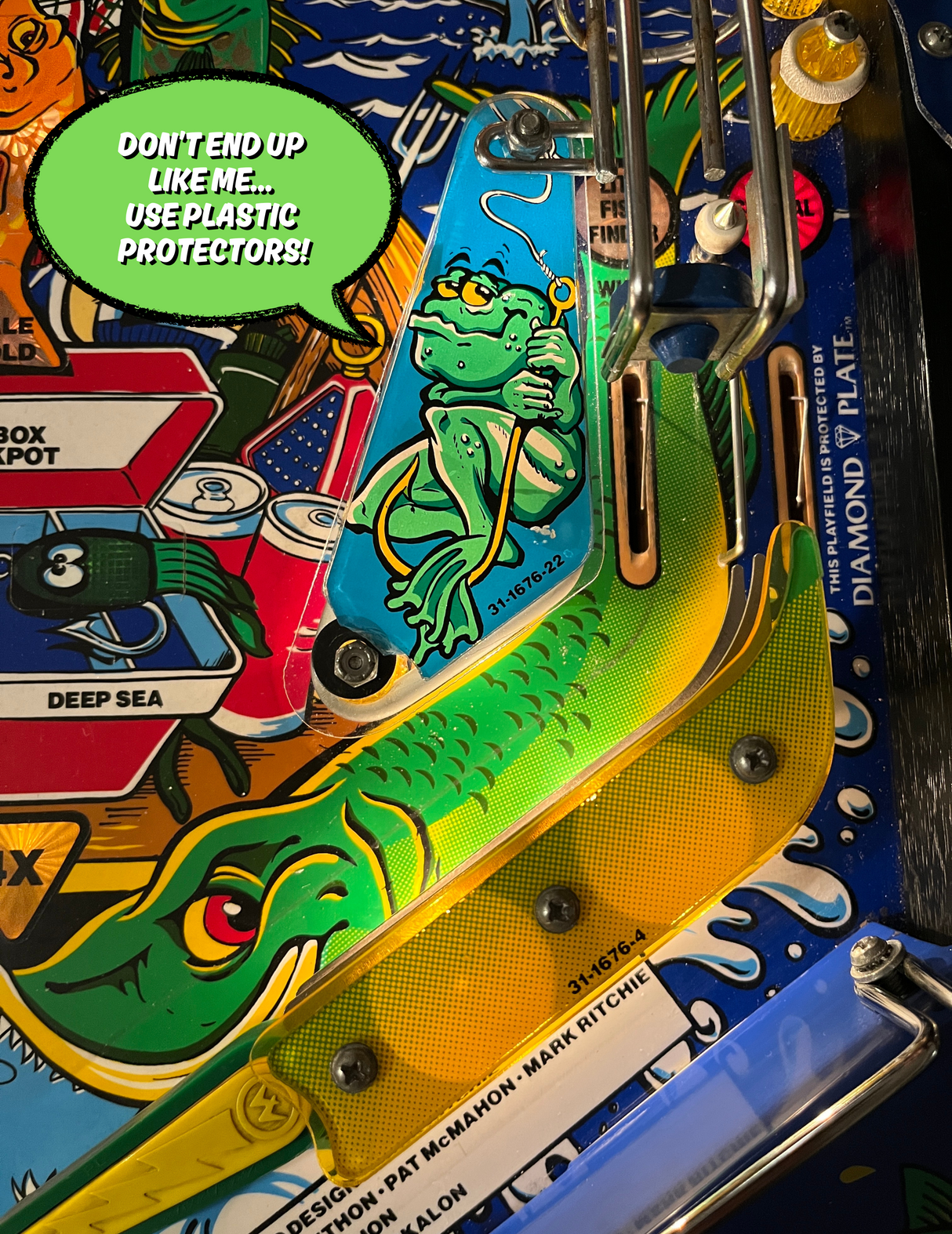 Fish Tales Pinball Plastic Protectors