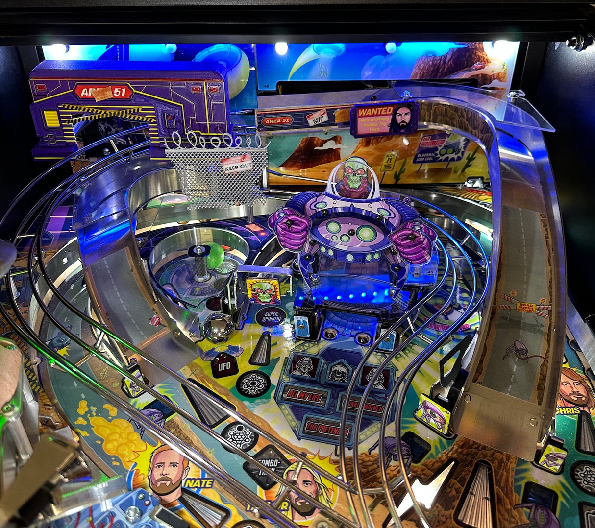 Foo Fighters Pinball Backboard Illumination