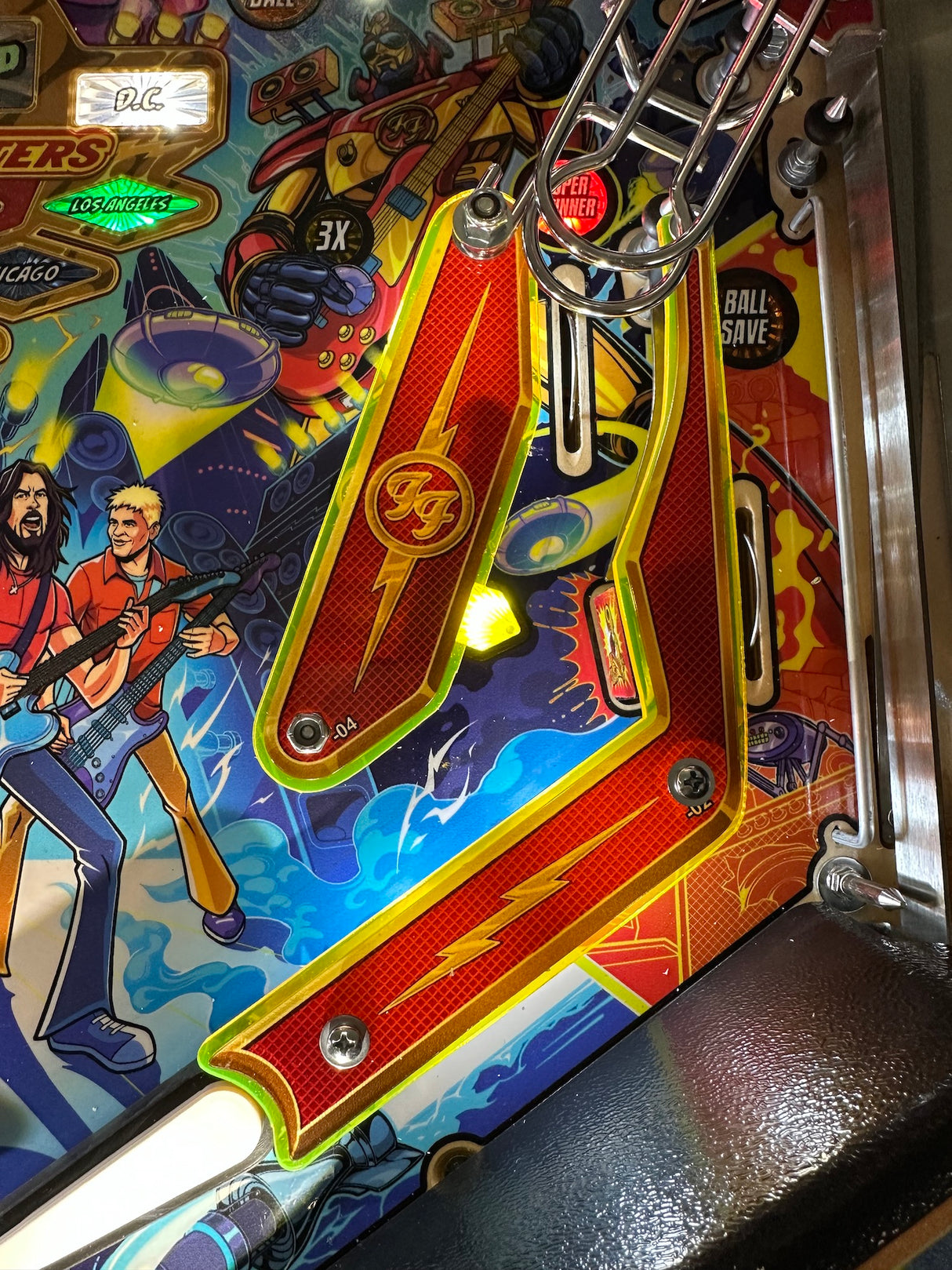 Foo Fighters Pinball Plastic Protectors