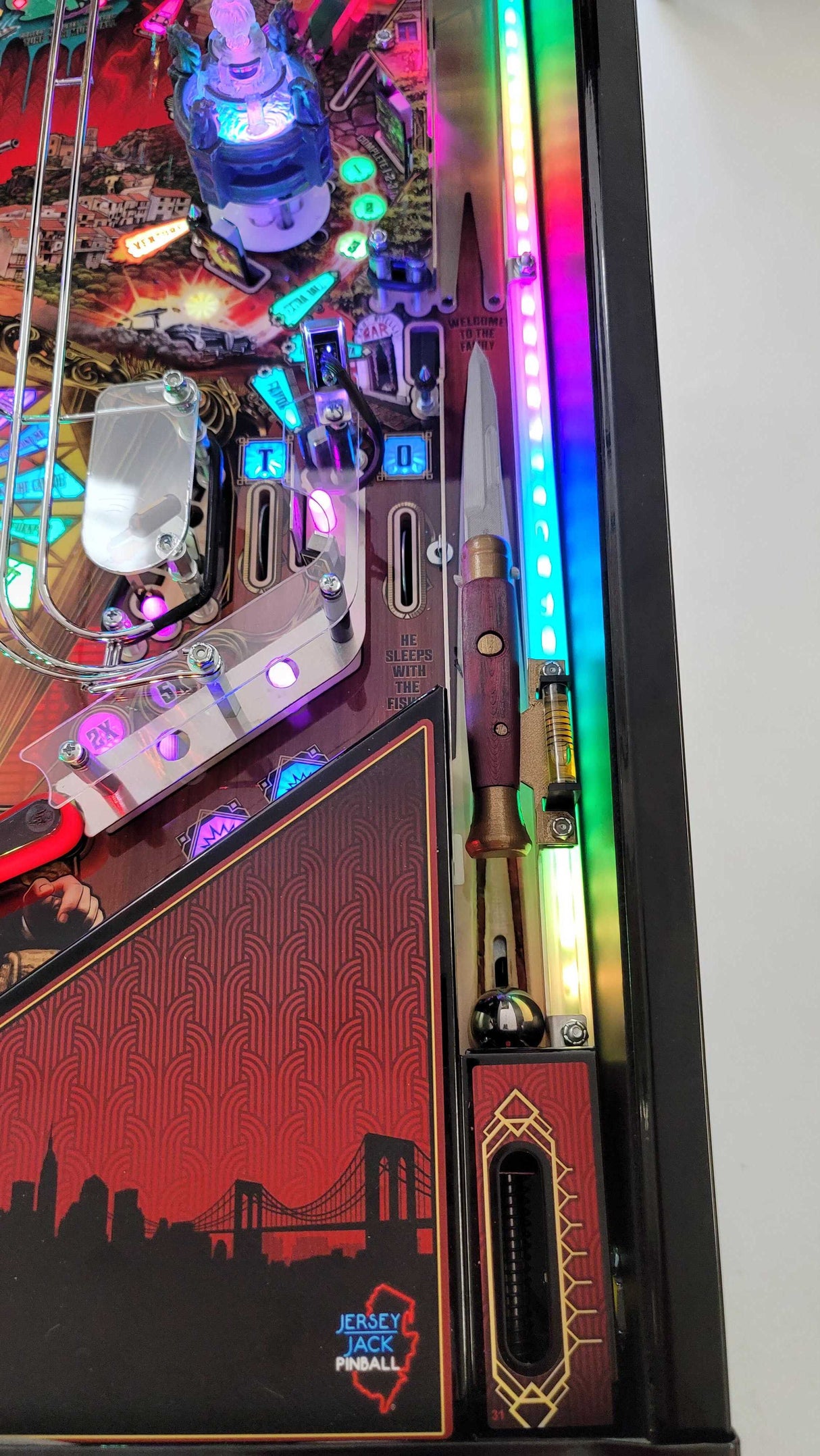 Godfather Pinball Shooter Lane Switchblade Toy