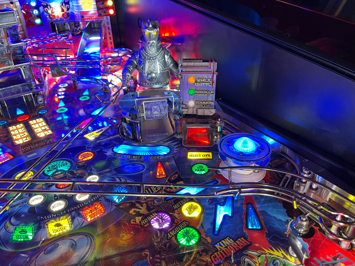 Godzilla Pinball Kaiju Scoop Sign