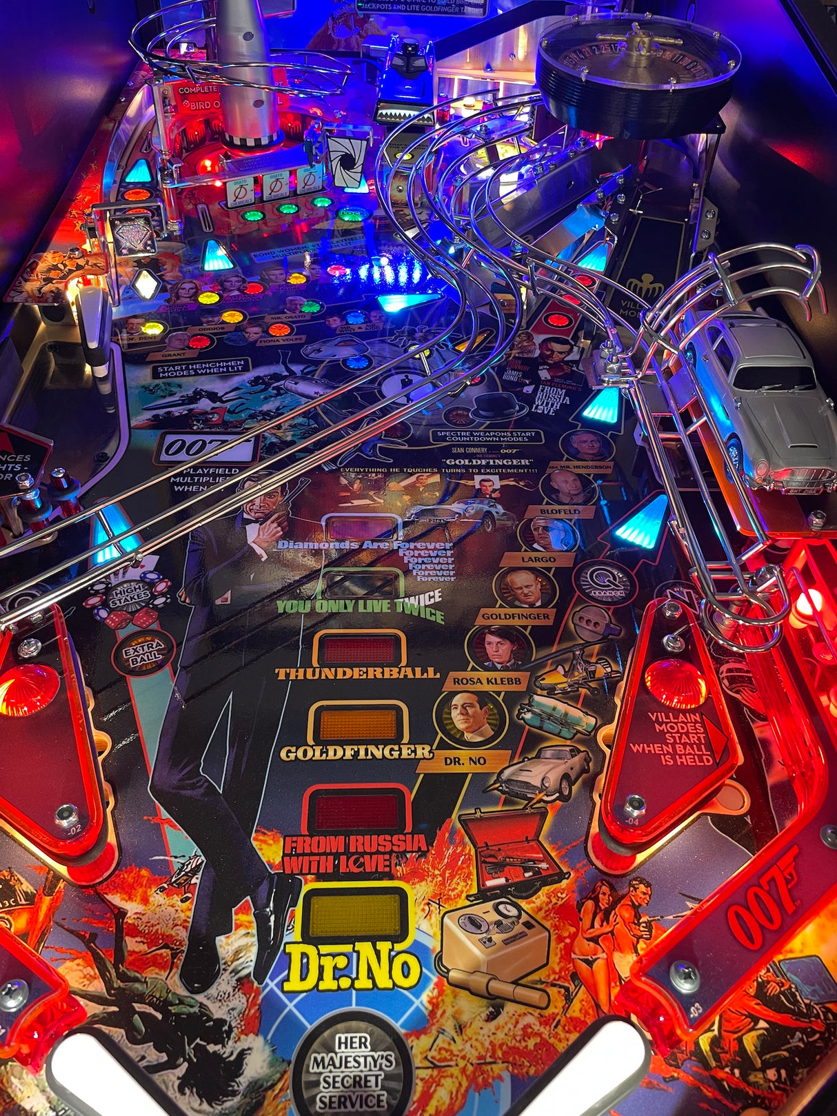James Bond 007 Pinball Spinning Roulette Wheel