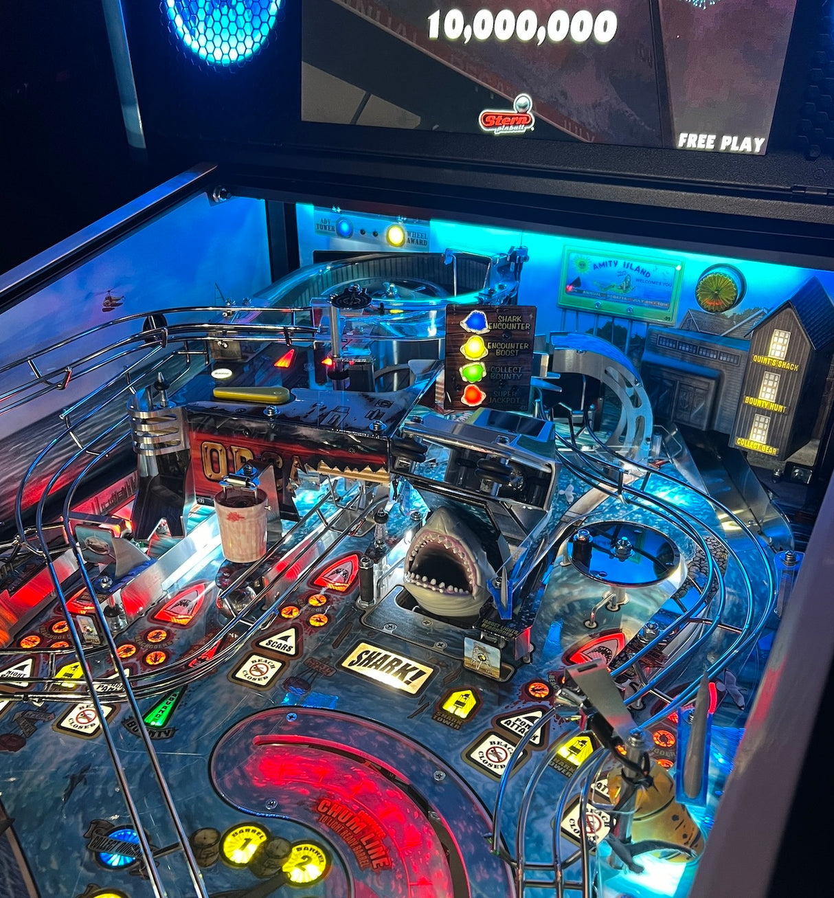 Jaws Pinball Backboard Illumination