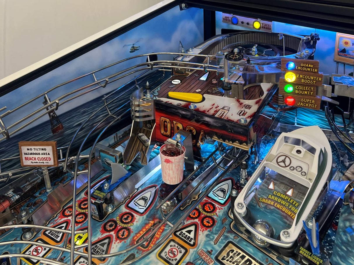 Jaws Pinball Premium/LE Wooden Sign Set