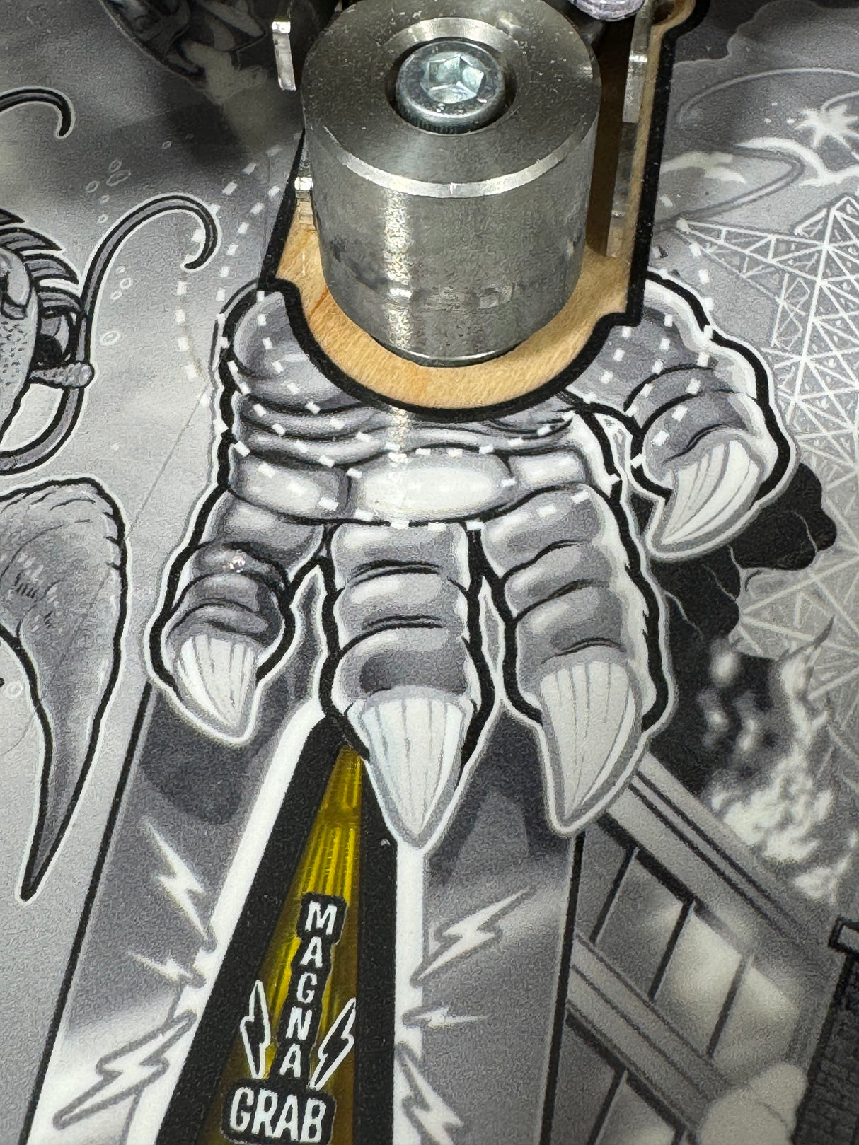 Godzilla 70th Pinball Magna Grab Shooter Rod and Plate