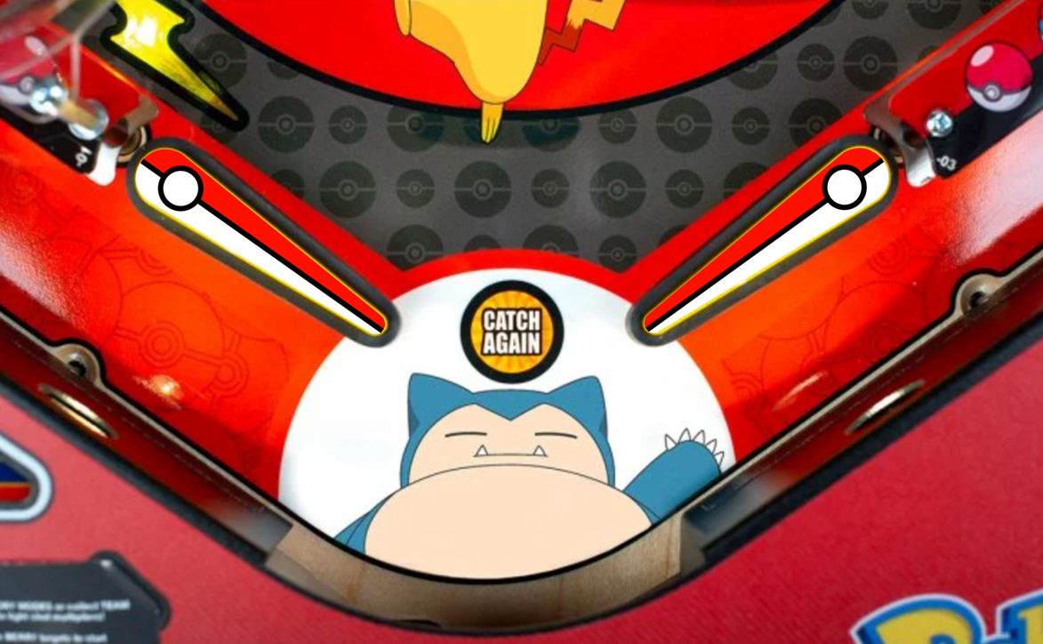 Flipper toppers for Pokemon Pinball