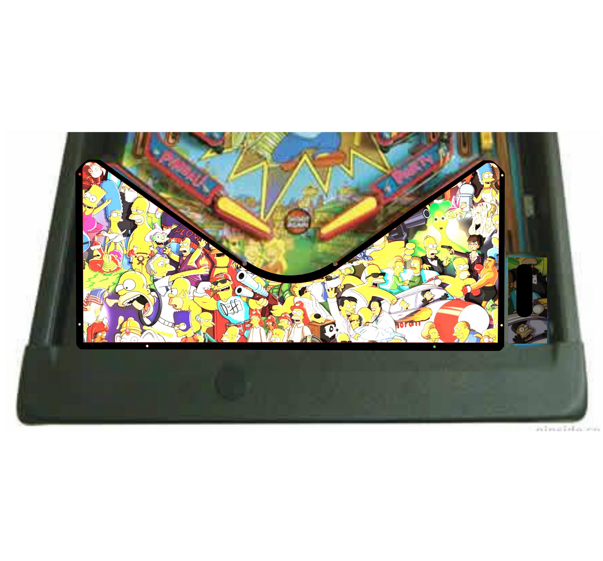 Simpsons Pinball Party Characters Lighted Apron