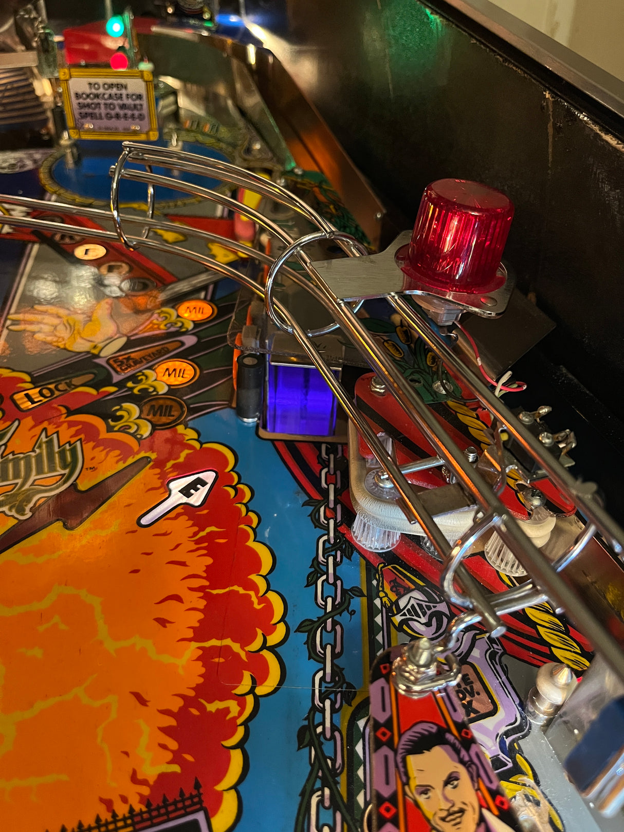 The Addams Family Pinball Swamp Scoop Illumination