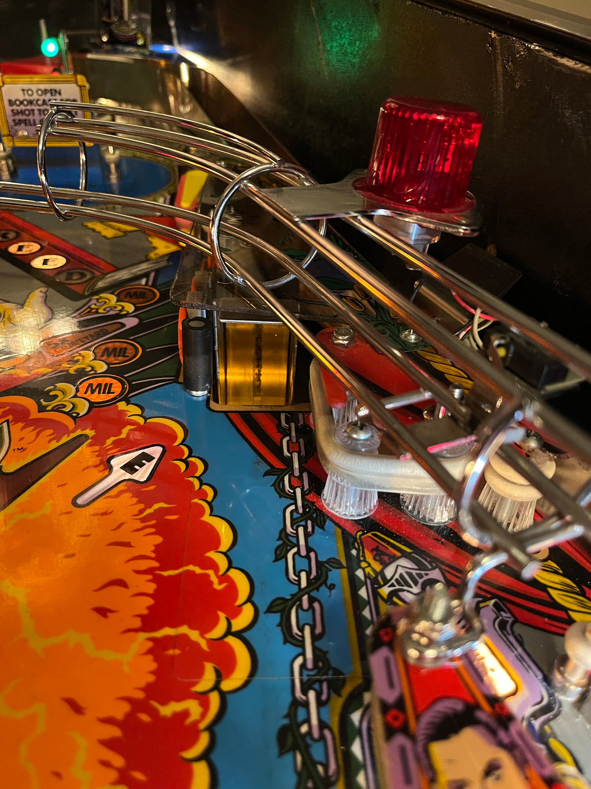 The Addams Family Pinball Swamp Scoop Illumination