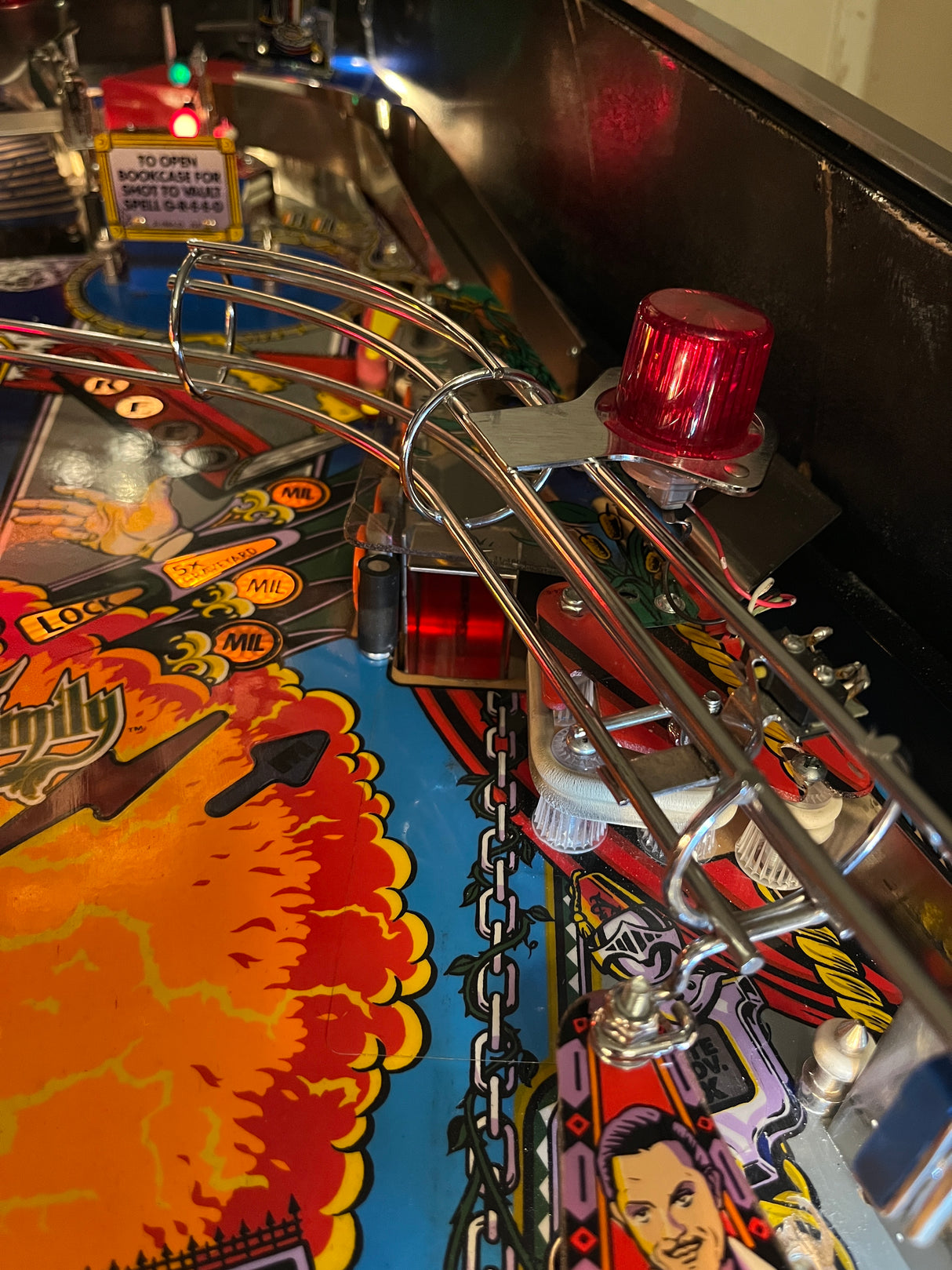 The Addams Family Pinball Swamp Scoop Illumination