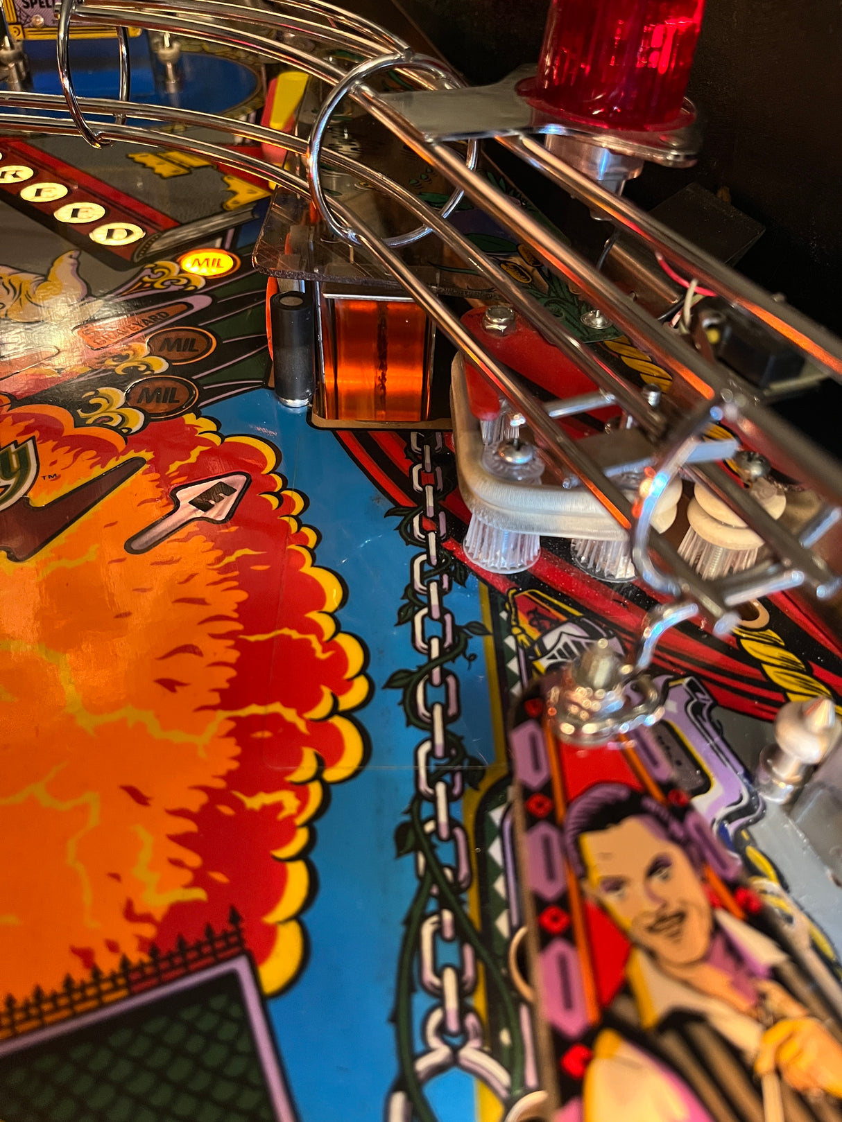 The Addams Family Pinball Swamp Scoop Illumination