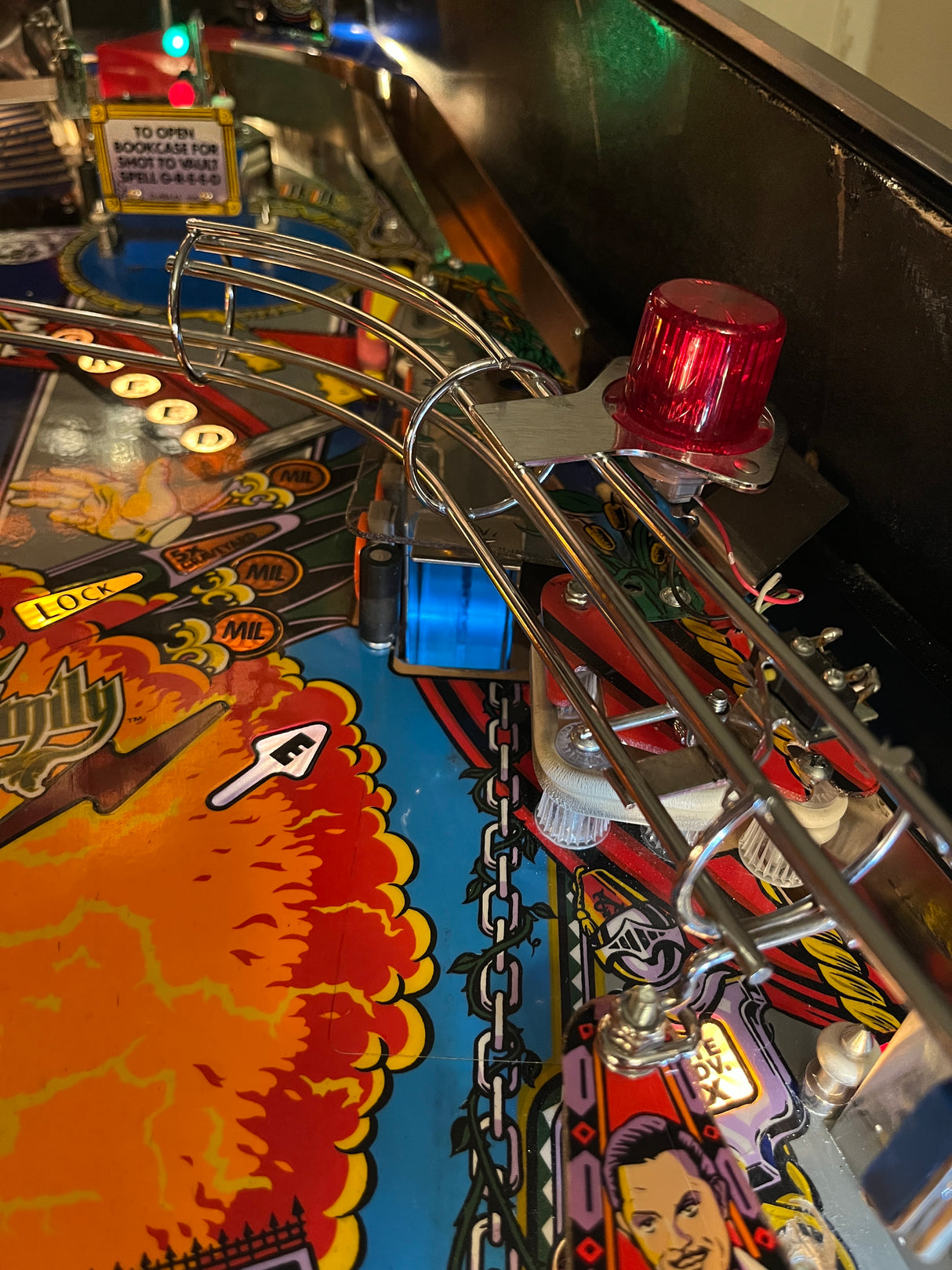 The Addams Family Pinball Swamp Scoop Illumination