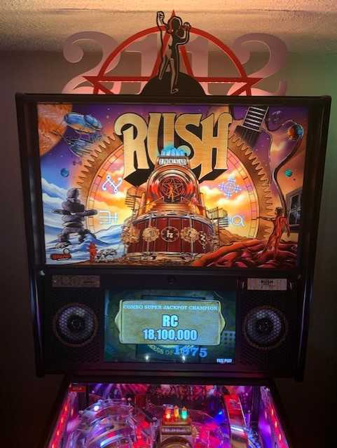 Rush Pinball Silhouette Topper