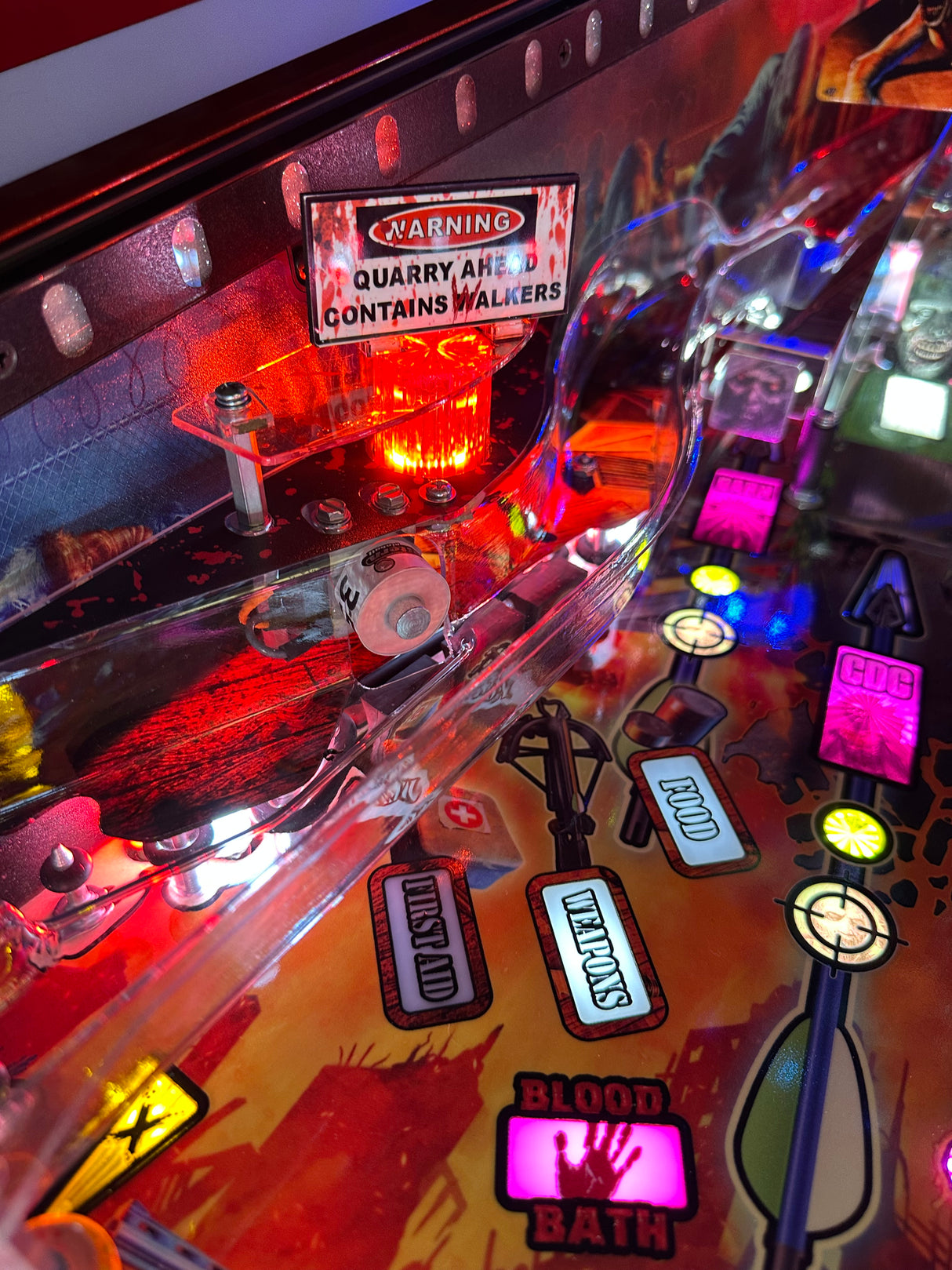 Walking Dead Pinball Remastered Quarry Sign