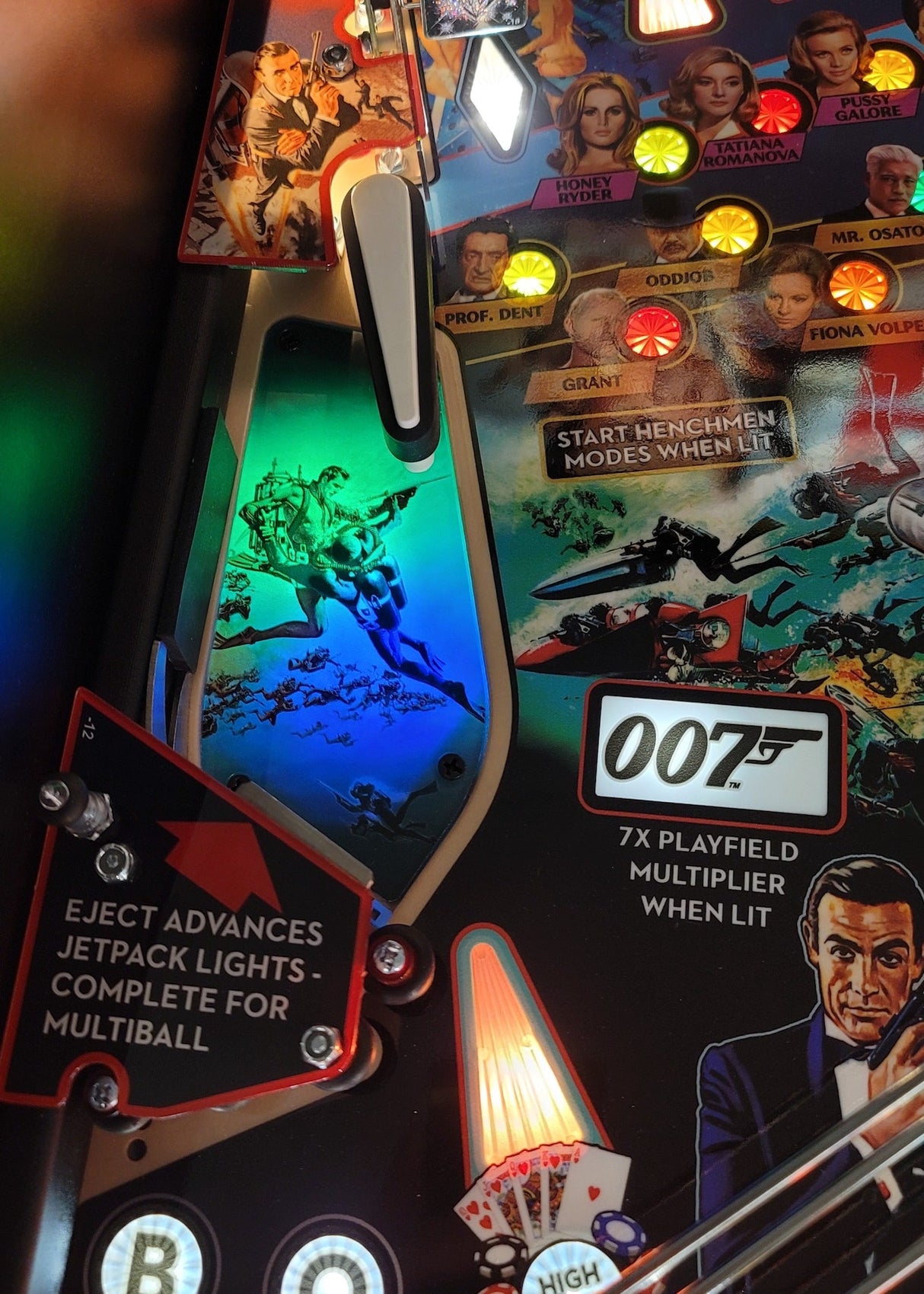 007 James Bond Pinball Pro Underwater Battle Illumination