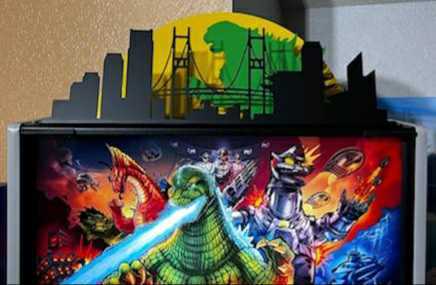 Godzilla Pinball Silhouette Topper